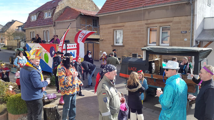 Die Nacker Narren beim Umzug 2017