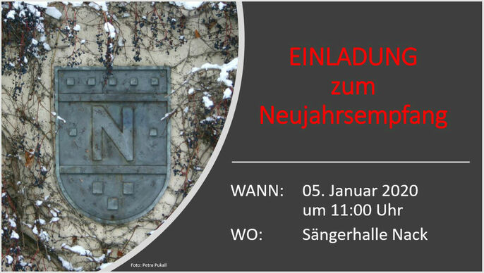 Einladung zum Neujahrsempfang 2020