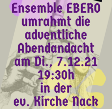 Adventsandacht mit Blockflöten Ensemble